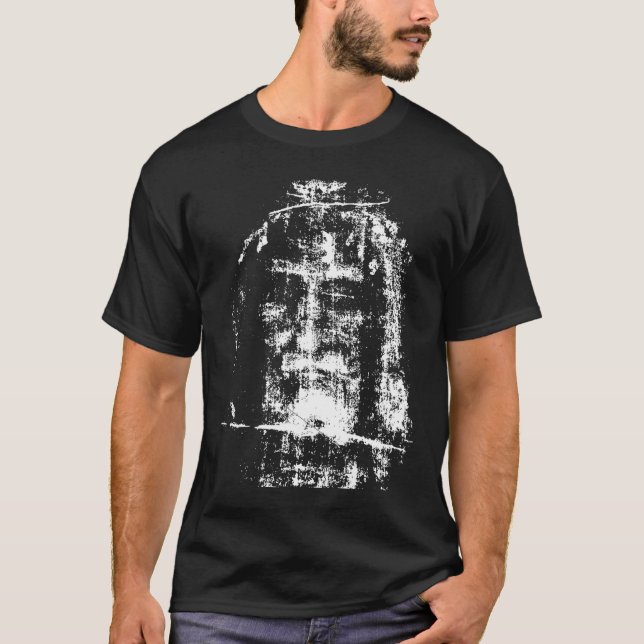 Camiseta El Rodillo De Turín Jesucristo Enfrenta El Sudor (Anverso)