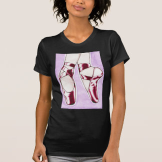 Camiseta El rojo calza los deslizadores del ballet