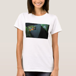 Camiseta El rojo observa la sentada de la rana