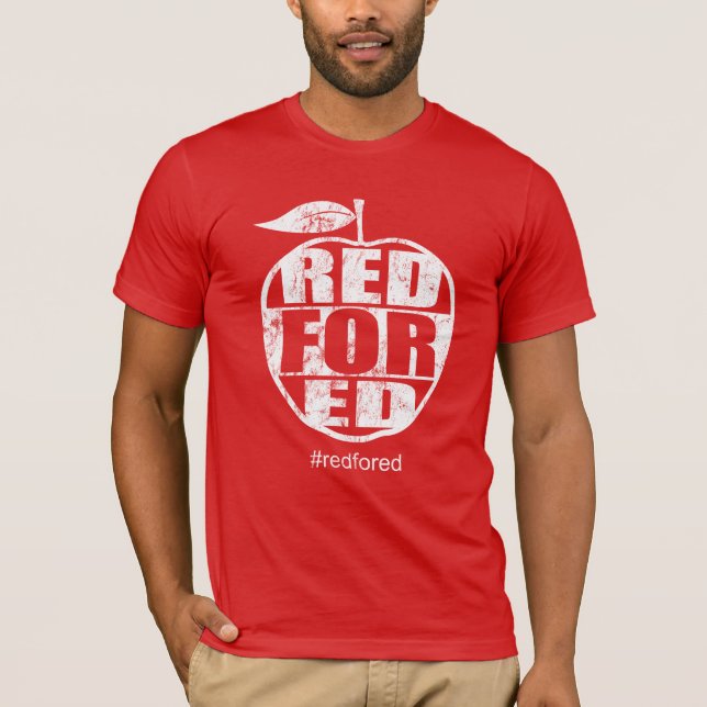 Camiseta El rojo para Ed #redfored protesta de los (Anverso)