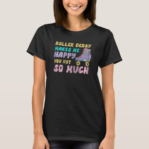 Camiseta El Roller Derby Femenino Me Hace Feliz Retro 90s V