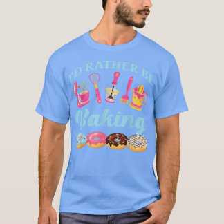 Camiseta El Rolling Pin De Hornear Donut Preferiría Estar H