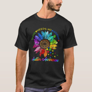 Camiseta El rompecabezas del girasol Amar el autismo La con