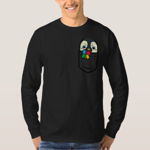 Camiseta El rompecabezas del pingüino de bolsillo suaviza e