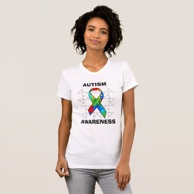 Camiseta El rompecabezas del rompecabezas de la conciencia  (Anverso completo)