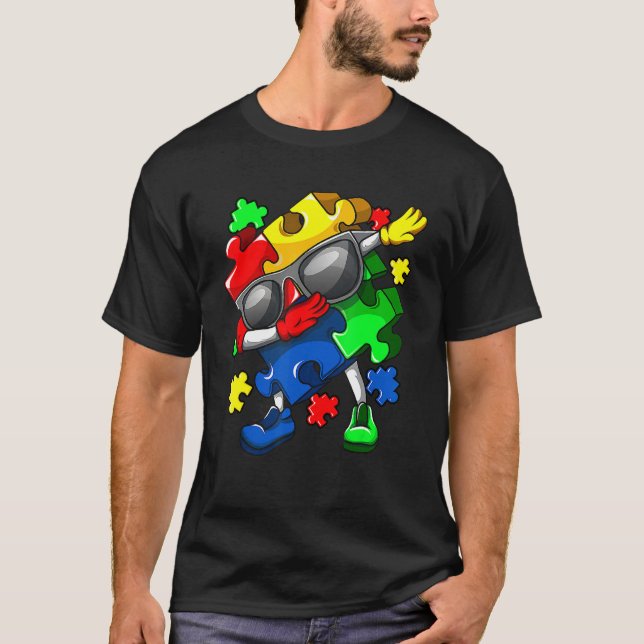 Camiseta El rompecabezas del rompecabezas del Dabbing (Anverso)
