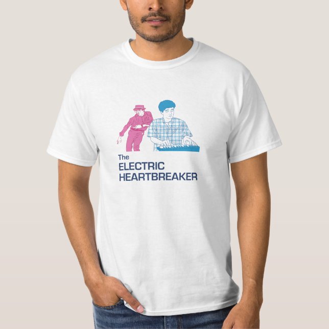 Camiseta El rompecorazones eléctrico Pink&Blue - para (Anverso)