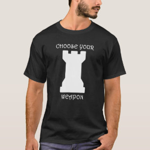 Camiseta El Rook Blanco De La Pieza De Ajedrez Elige Tu Arm