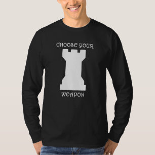 Camiseta El Rook Blanco De La Pieza De Ajedrez Elige Tu Arm