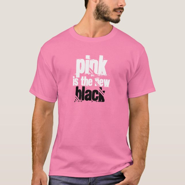 Camiseta El rosa es el nuevo negro (Anverso)
