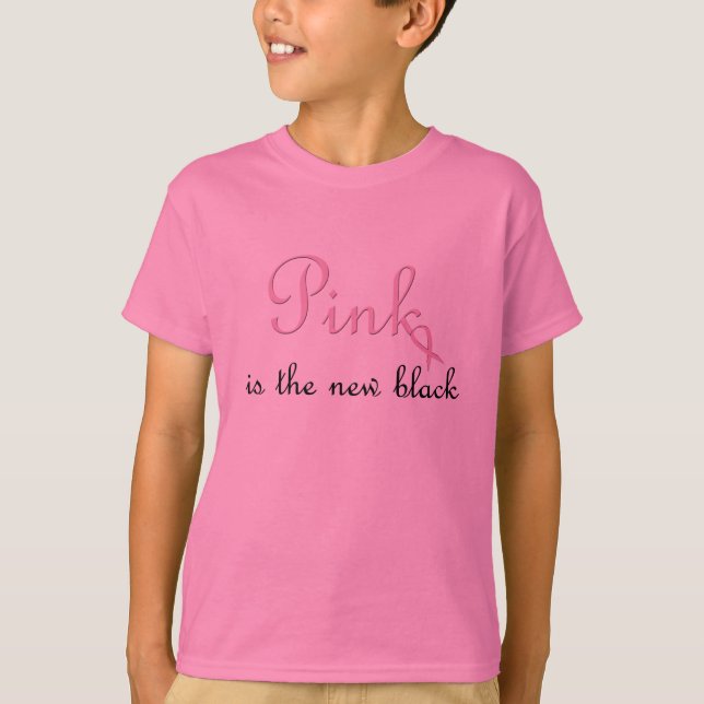 Camiseta el rosa es el nuevo negro (Anverso)