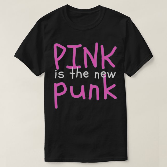 Camiseta El rosa es el nuevo Punk Premium (Diseño del anverso)