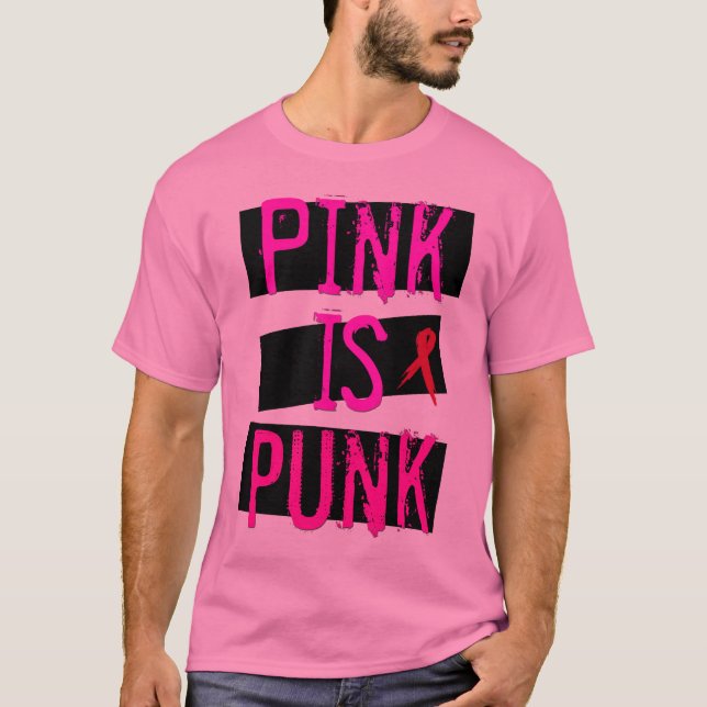 Camiseta El rosa es punky (Anverso)