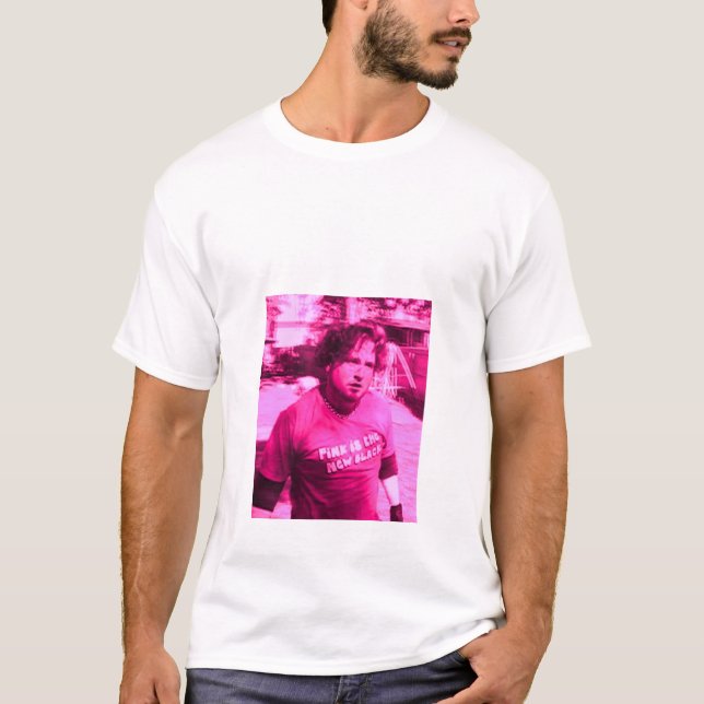 Camiseta el rosa es tan el nuevo negro (Anverso)