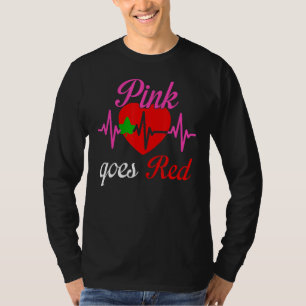 Camiseta El Rosa Se Pone Rojo Para El Chica Del Bonito De S