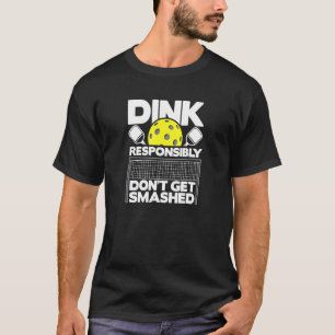 Camiseta El rosado de las pelotas de manera responsable no 