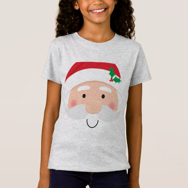 Camiseta El rostro de Jolly Santa Claus (Anverso)