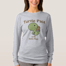 Camiseta El rostro de la tortuga es mi lugar feliz