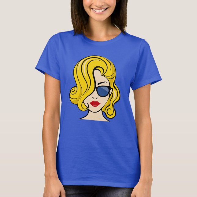 Camiseta El Rostro De Una Mujer Hermosa (Anverso)