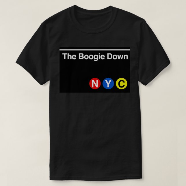 Camiseta El Rótulo del metro Boogie Down TShirt (Diseño del anverso)