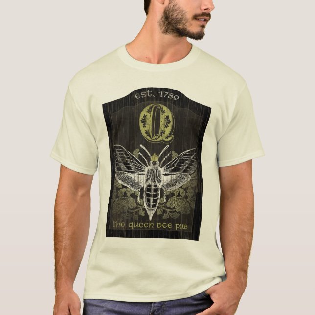 Camiseta El Rótulo del Pub de la abeja reina (Anverso)
