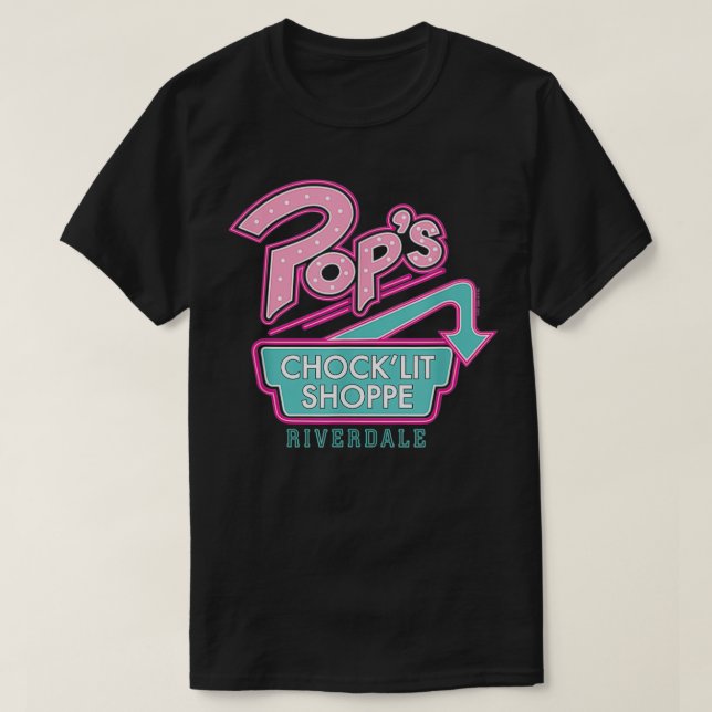 Camiseta El Rótulo Neon de Riverdale Pop  (Diseño del anverso)