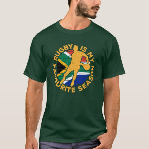Camiseta El rugby es mi estación favorita Deporte Sudáfri