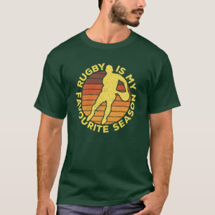Camiseta El Rugby Es Mi Temporada Favorita Nostalgia Deport