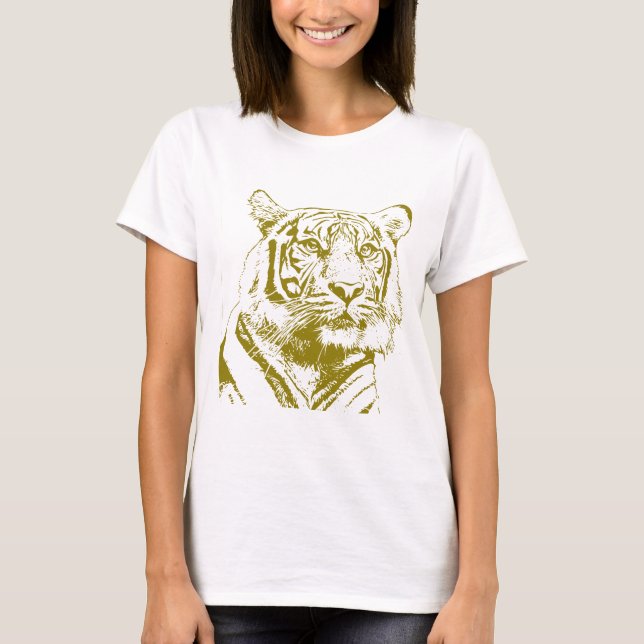 Camiseta El rugido de la conservación: el tigre (Anverso)