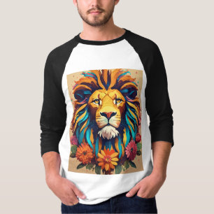 Camiseta El rugido de lo salvaje: Majestuoso diseño de leon