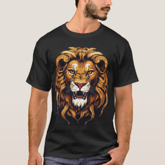 Camiseta El rugido de lo salvaje: majestuoso león lanza cam