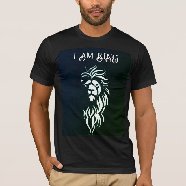 Camiseta "El rugido del poder: León rodeado por serpiente" (Anverso)