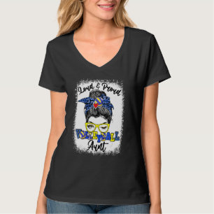 Camiseta El Ruidoso Y Orgulloso Tía De Voleibol Messy Bun B