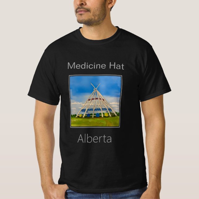 Camiseta El Saamis Tepee, Gorra de Medicina, Alberta (Anverso)