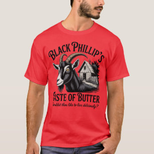 Camiseta El sabor a mantequilla de Phillip negro