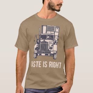 Camiseta El sabor es el camino correcto del transporte
