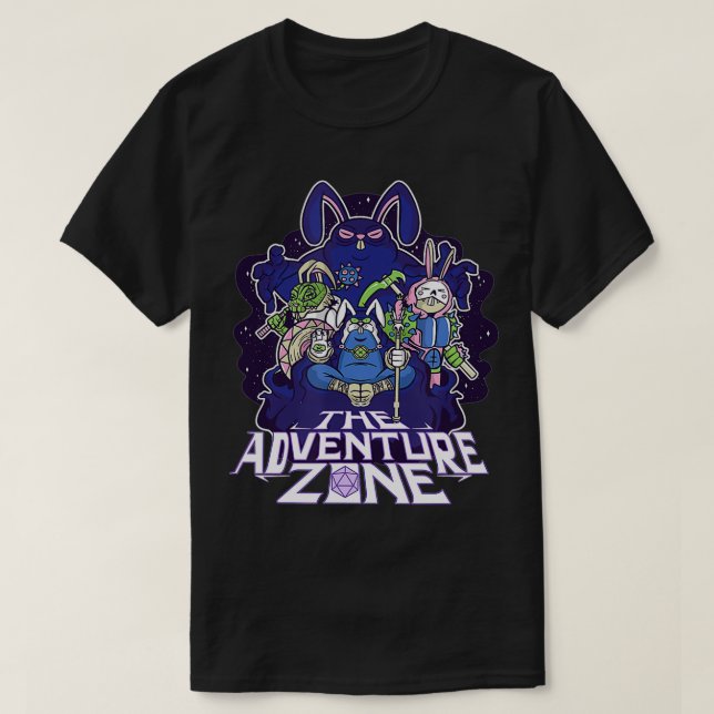 Camiseta El safari RPG de Adventure Zone Boardgame  (Diseño del anverso)