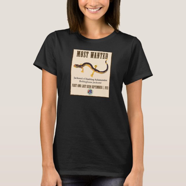 Camiseta El Salamander más deseado de AmphibiaWeb (Anverso)
