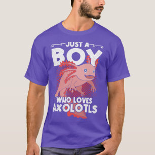 Camiseta El salamandra mexicano es sólo un chico que ama a 