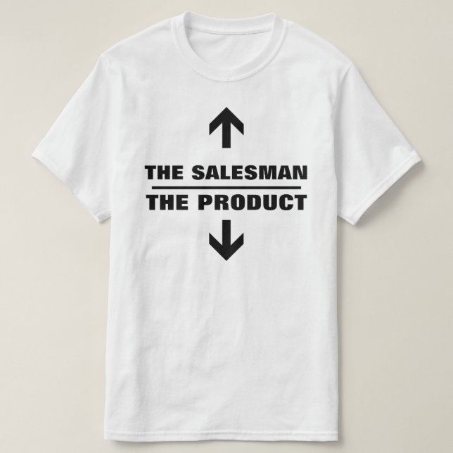 CAMISETA EL SALESMAN LA DIVERSIDAD DEL PRODUCTO (Diseño del anverso)