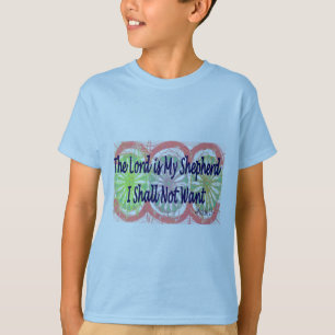 Camiseta El salmo 23, "el señor es mi pastor "