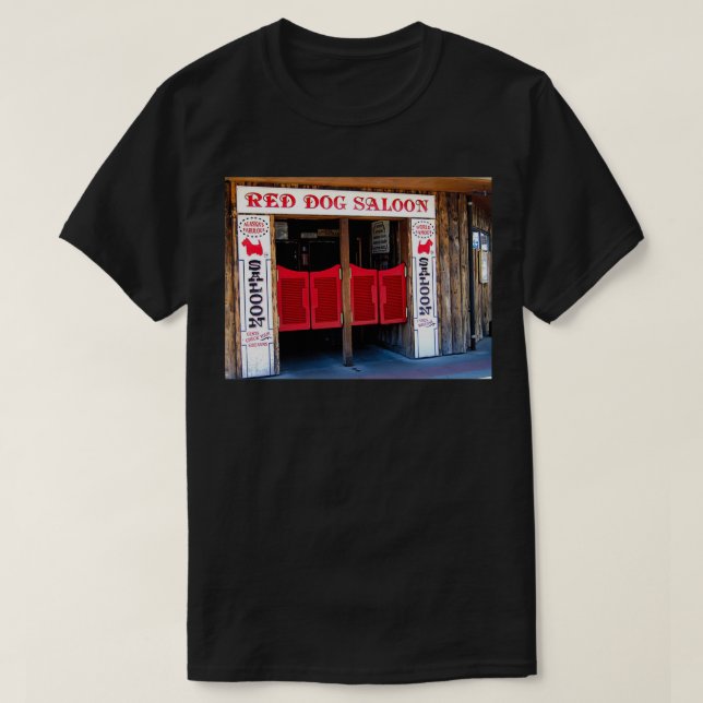 CAMISETA EL SALÓN DE PERRO ROJO JUNEAU ALASKA  (Diseño del anverso)
