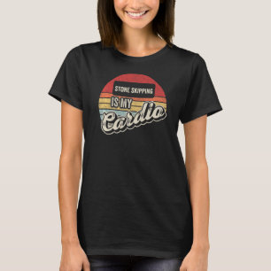 Camiseta El Salto De Piedra Es Mi Cardio Vintage Retro Ston
