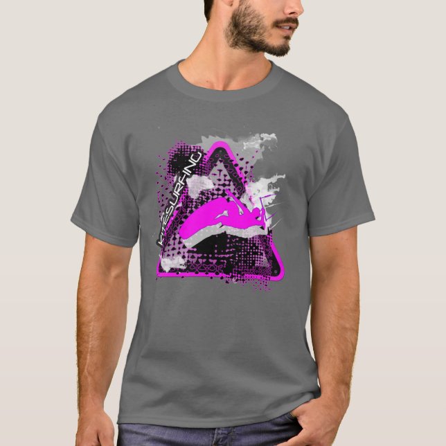 Camiseta El salto, muestra de salto del kitesurfer (Anverso)