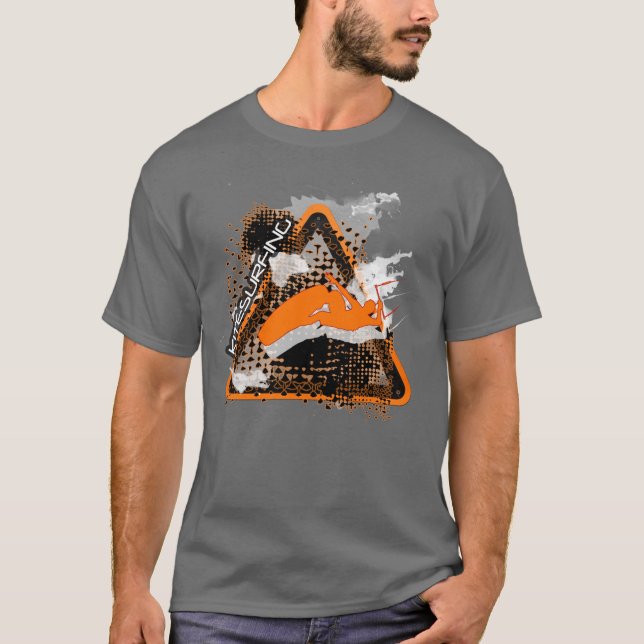 Camiseta El salto, muestra de salto del kitesurfer (Anverso)