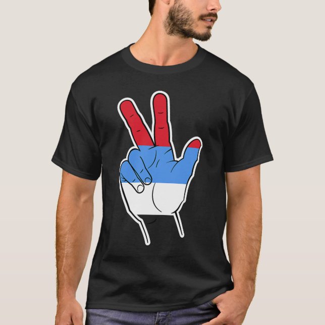 Camiseta El saludo serbio (Anverso)