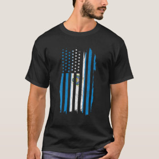 Camiseta El Salvador Americano Bandera Salvadoreña Orgullo 