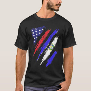 Camiseta El Salvador Bandera Americana Bandera Grosera Patr