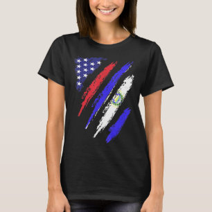 Camiseta El Salvador Bandera Americana Bandera Grosera Patr