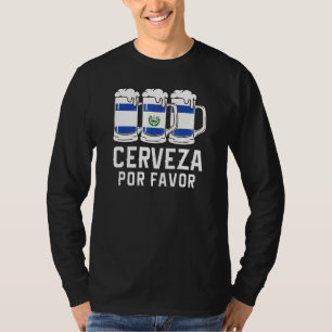 Camiseta El Salvador Cerveza Por Favor Bandera Pupusas Salv